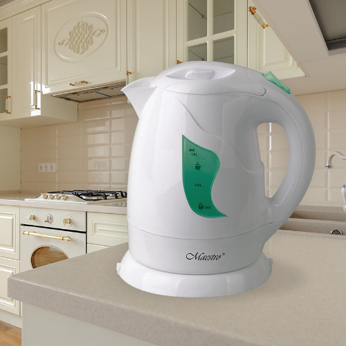 Електрочайник 1,0л 850W (диск) зелений MR-011-GREEN Maestro | Зображення 1