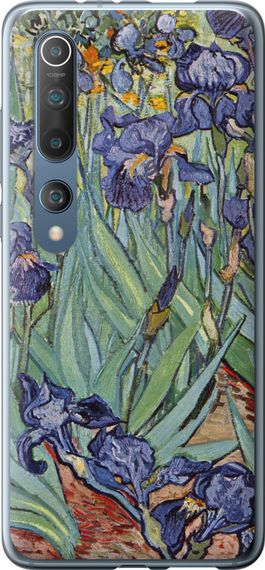 Чехол на Xiaomi Mi 10 Винсент Ван Гог. Ирисы "161u-1860-17620"