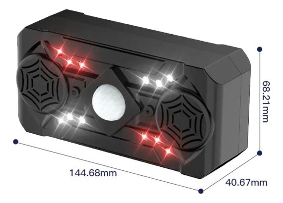 Ультразвуковой репеллент от насекомых Siurn с двумя динамиками, USB-питание, 3 режима, черный | Зображення 1