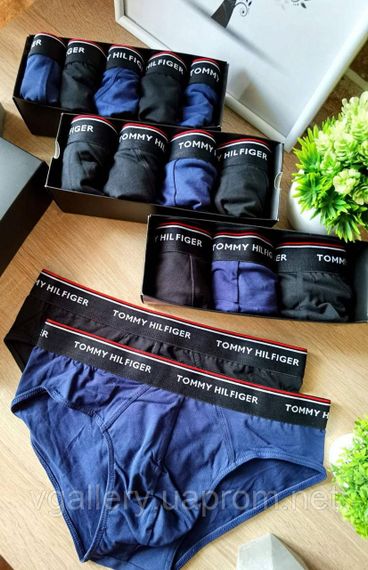 Чоловічі брифи, чоловічі труси сліпи (брифи) ТОМІ, труси чоловічі, бріфи чловічі ПРЕМІУМ - Сині М | Зображення 1