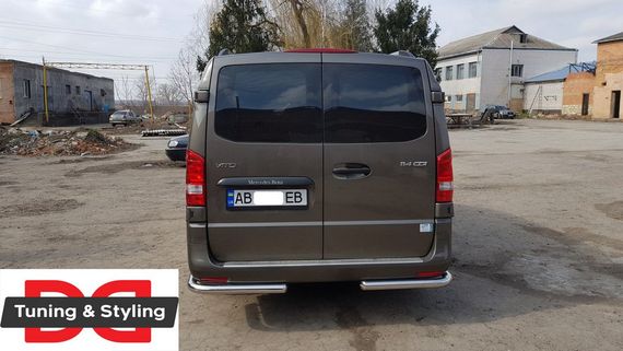 Задняя защита углы AK003 (нерж.) для Mercedes Vito / V W447 2014-2024 гг | Зображення 2