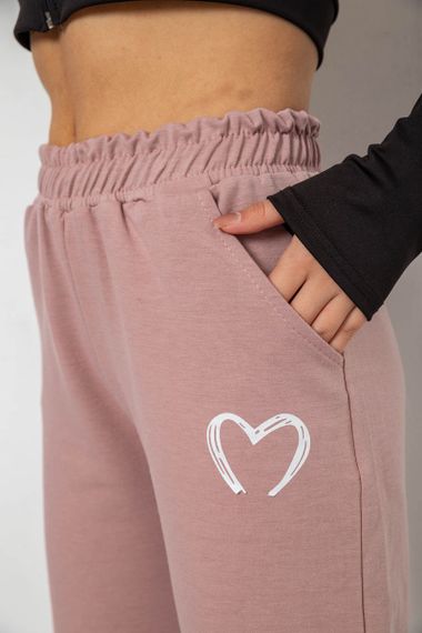Спортивні штани жіночі, колір пудровий, 238R324 | Зображення 4