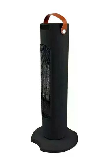 Керамический обогреватель Tower Heat 2000 Вт черный • Напольный тепловентилятор Tower Heat 2000 Вт с пультом, 3 режимами и защитой | Зображення 1