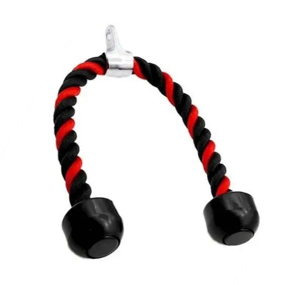 Канат для трицепса з подвійним хватом Power System PS-4041 Triceps Rope Black/Red (PS-4041_Black)