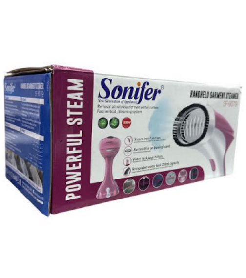 Вертикальный отпариватель Sonifer SF-9079 — Ручной паровой утюг 1500W с керамическим покрытием и быстрым нагревом (30 сек) | Зображення 3