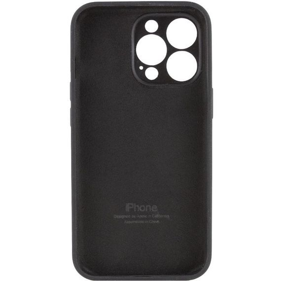 Чохол Silicone Case Full Camera Protective (AA) для Apple iPhone 14 Pro (6.1") Чорний / Black | Зображення 1