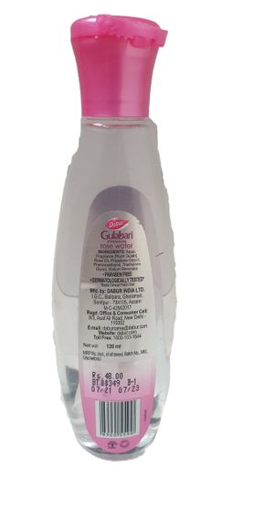 Розовая вода, вода из лепестков роз, гидролат розы 120мл  Dabur | Зображення 2