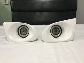 Противотуманки в бампер LED с линзой (2 шт, под покраску) для Mercedes Viano 2004-2015 гг.