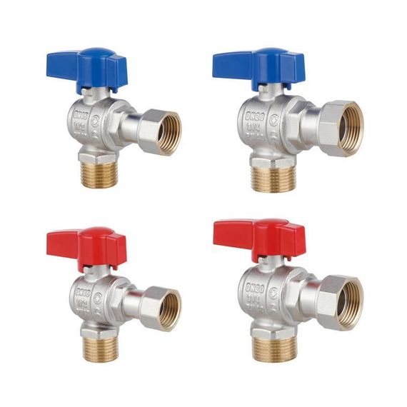 Комплект кутових кранів Thermo Alliance Standart 1/2" ВН -3/4" ВЗ з накидною гайкою для під'єднання котла TAS225RBW1520 | Зображення 2