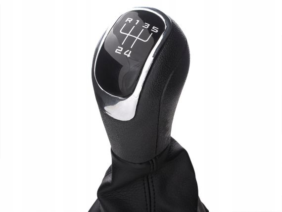 Skoda Octavia II (09-12) ручка КПП перемикання передач 5 ступка + чохол + рамка, Шкода Октавія 2