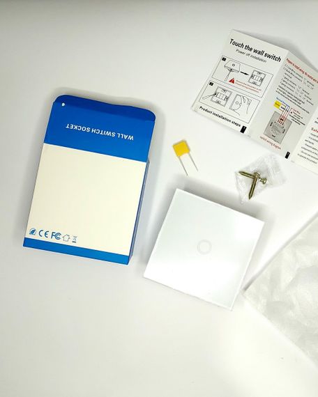 Сенсорный умный переключатель света: 1 клавиша, Белый | Зображення 4
