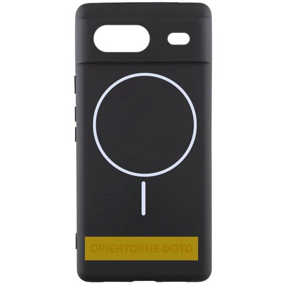 Чохол Silicone Cover Lakshmi Full Camera (AA) with Magnetic Fit для Google Pixel 9a Чорний / Black