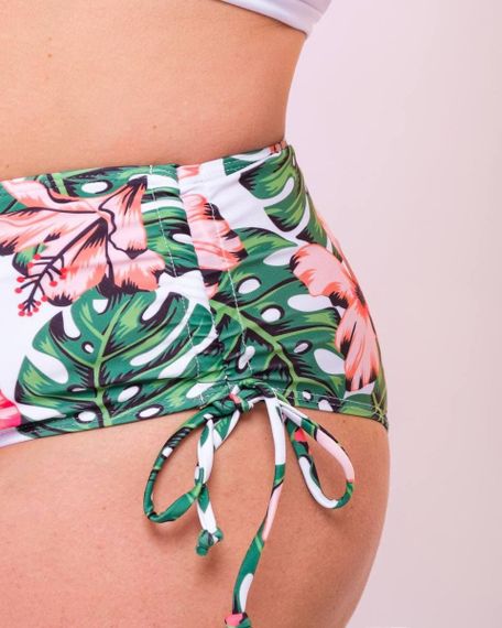 Роздільний білий купальник PLUS SIZE з сформованою чашкою та тунікою в комплекті | Зображення 4