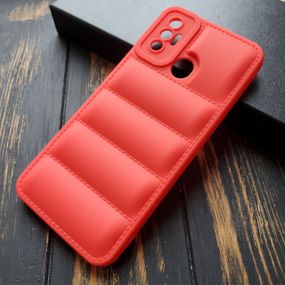 Чохол силіконовий Down Jacket для Tecno Spark 7 колір Червоний