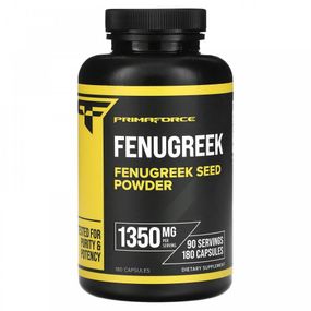 Насіння пажитника Primaforce Fenugreek Seed Powder, 675 mg, 180 Capsules
