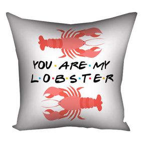 Подушка габардинова з принтом You are my lobster 50x50 см (5P_DR012)