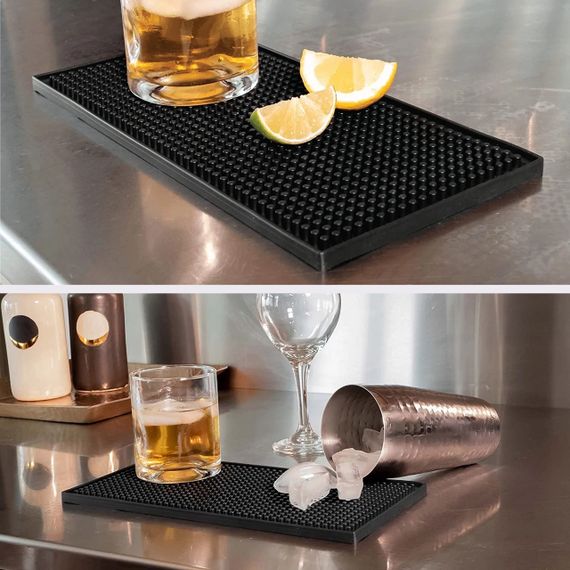 Барный коврик Premium Bar House резиновый Спил-Стоп 30*15*1 см Черный | Зображення 2