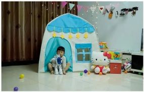 Дитячий ігровий намет у формі будиночка Синій
