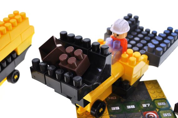 Конструктор блочний QB300-204 "Block&Steps: Мегабудівельник" + ходилка і меморі гра 3в1, 125дет. qbee | Зображення 6