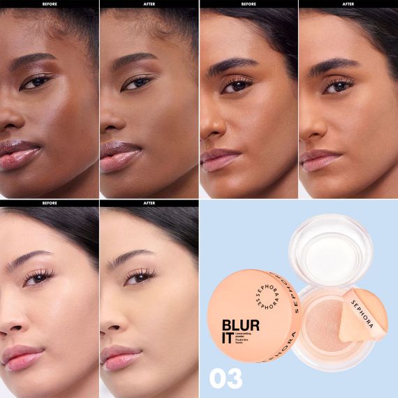 Пудра для лица Sephora Blur It Loose seting powder - 03 Brightening Banana (7,5 г) | Зображення 2