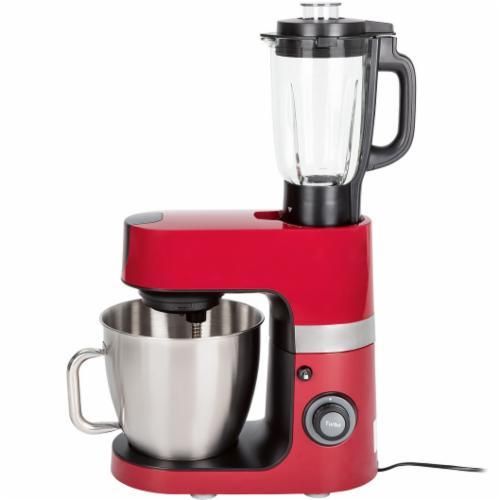 Кухонный комбайн серебристый Crest SKMP 1300 D3, красный 6,3л (UA-01)
