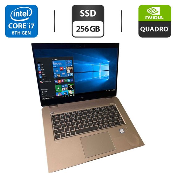 Мобильная рабочая станция HP ZBook 15 G5 / 15.6" (1920x1080) IPS / Intel Core i7-8750H (6 (12) ядер по 2.2 - 4.1 GHz) / 16 GB DDR4 / 256 GB SSD / nVidia Quadro P2000, 4 GB GDDR5, 128-bit / WebCam б/у