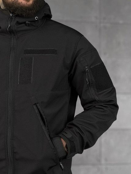 Демісезонна тактична куртка софтшел lion black ВТ5053 | Зображення 4