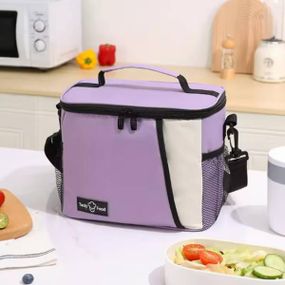 Сумка холодильник із ручкою через плече XL-1042 Фіолетова