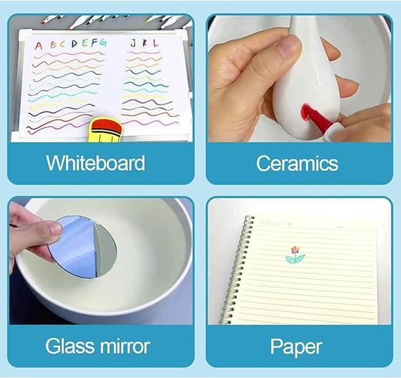 Маркери для малюнків на воді 12 шт., MARKERS FOR KIDS/Набір скетч фломастерів | Зображення 5