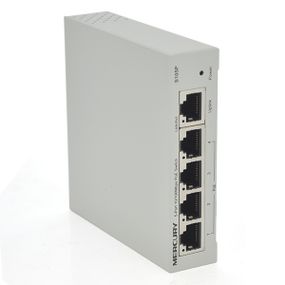 Комутатор POE 48V Mercury S105P 48V 5 портів Ethernet 10/100 Мбіт / сек, БП в комплекті, BOX Q200