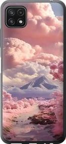 Чохол на Samsung Galaxy A22 5G A226B Рожеві хмари із силікону FCh_006669
