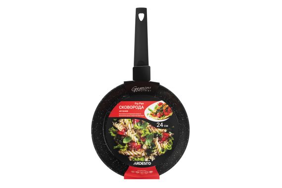 Сковорода Ardesto Gemini Gourmet 24 см, черный, алюминий (AR1924GB) | Зображення 1