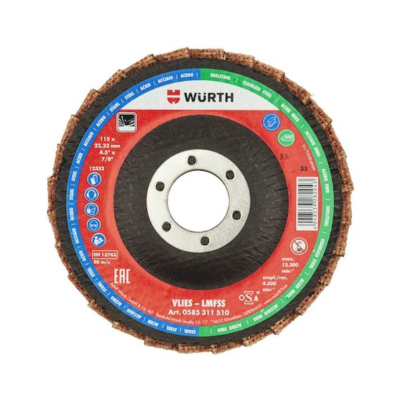 Шліфувальний флісовий диск з сегментами