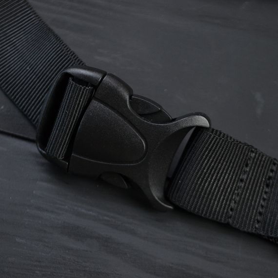 Бананка з натуральної шкіри, сумка чоловіча-жіноча барсетка чорна сумочка | Зображення 5