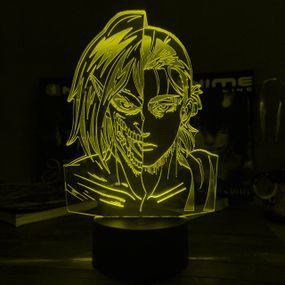 Акриловий світильник-нічник Ерен Єгер жовтий tty-n001734