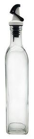 Скляна пляшка для олії / оцту "Bottle" 520мл кришка з дозатором