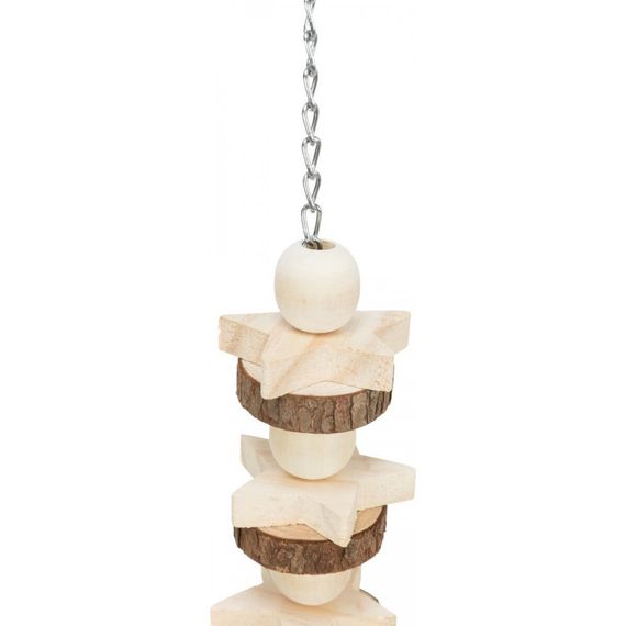 Іграшка Trixie для папуг підвісна на ланцюжку з мотузкою дерево 30 см | Зображення 3
