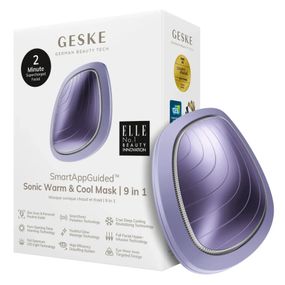 Ультразвукова маска тепло та холод GESKE Sonic Warm&Cool Mask 9в1 white, Фіолетовий