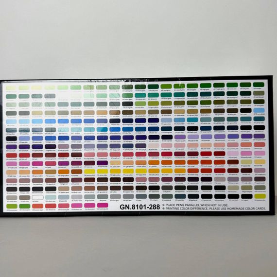 Акрилові маркери GuangNa Brush GN-8101 з м’яким пензликом 288 шт. | Зображення 7