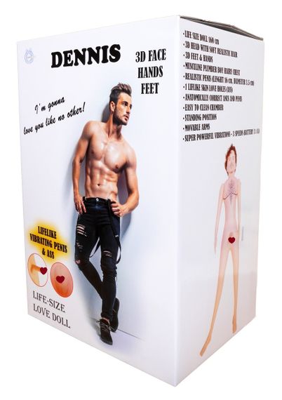 Надувная кукла BOYS of TOYS - DENNIS 3D с вставкой из киберкожи и вибростимуляцией, BS5900003 Sex Aura
