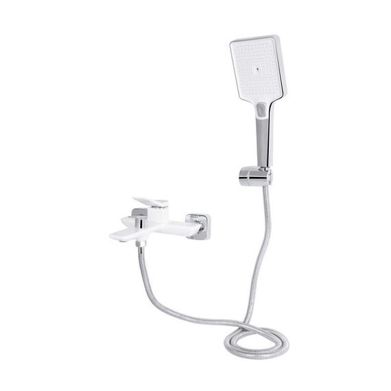 Змішувач для ванни Qtap Presto (з душовим гарнітуром) QTPRE259CRW45579 Chrome/White | Зображення 2