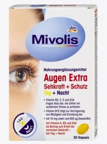 Mivolis Augen Extra Sehkraft + Schutz, Tag + Nacht Вітаміни Міволіс для очей та зору "День + Ніч"
