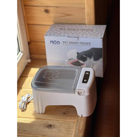 Автоматична годівниця для хатніх тварин, розумна годівниця для собак і кішок, для зручного годування вихованців | Зображення 5