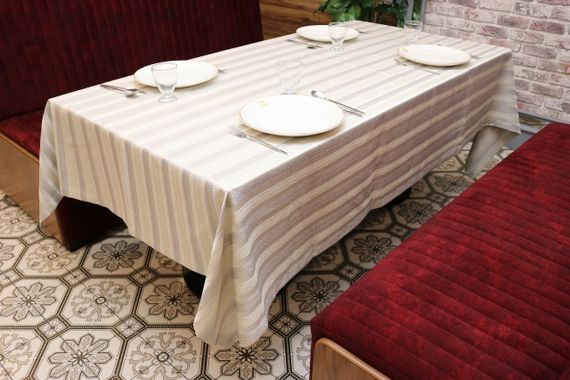 Cкатертина жакардова Kayra Strip 160×285 cм | Зображення 6