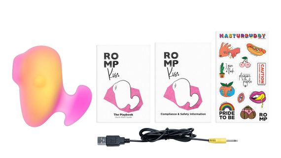Вібратор з вакуумно-пульсуючою стимуляцією ROMP Kiss помаранчевий Sex Aura | Зображення 5