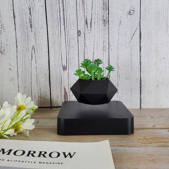 Магнітний левітаційний горщик для рослин HCNT Magnetic Levitating Pot M10-GW4 Black | Зображення 3