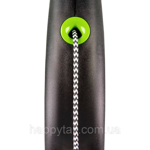 Поводок-рулетка Flexi для собак Black Design трос зеленый размер XS 3 м/8 кг | Зображення 1