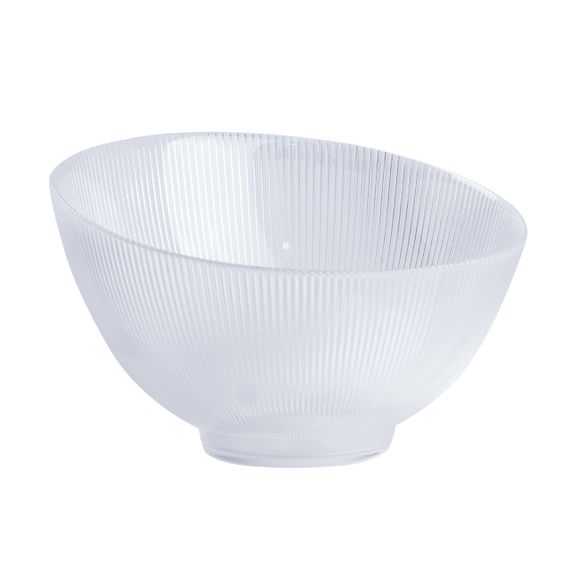 Салатница стелянная 21.5 см, прозрачная