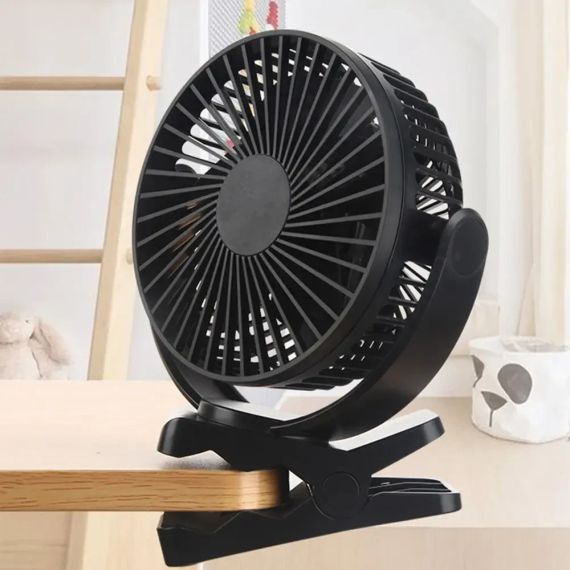 Портативний міні-вентилятор USB з акумулятором на прищіпці Mini Fan SMALL FAN AF-01 | Зображення 2