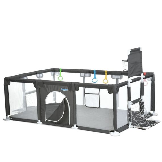 Детский манеж MR 1338-G, серый, с баскетбольным кольцом | Зображення 6